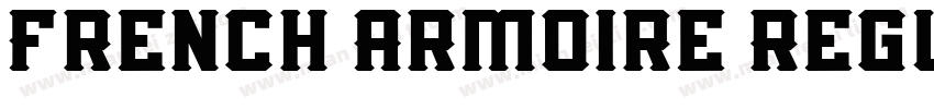 French Armoire Regul字体转换